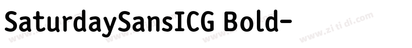 SaturdaySansICG Bold字体转换